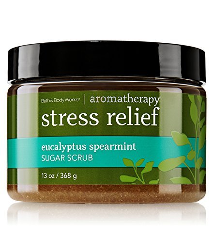 Book Cover Bath & Body Works AROMATHERAPY Stress Relief Eucalyptus Spearmint Sugar Scrub 13 Fl Oz