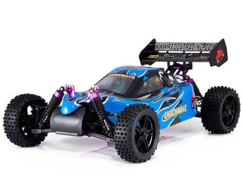 Book Cover Redcat Racing Shockwave Nitro Buggy, Blue, 1/10 Scale
