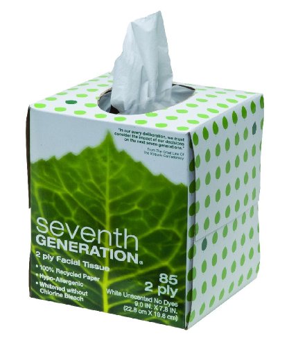 Book Cover Seventh Generation Facial Tissues 2 Ply 85 Ct (Pack of 4)