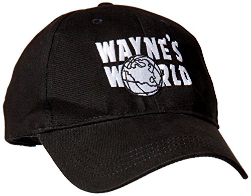 Book Cover COMCANROLL Wayne's World Adult Adjustable Black Baseball Hat Cap