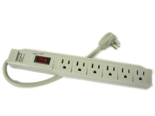 Book Cover 6 Outlet Power Electrical Wall Plug Socket Surge Protector Strip Switch Adapter
