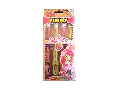 Book Cover Strawberry Shortcake Suction Cup Toothbrush - 4 count by Dr. Fresh