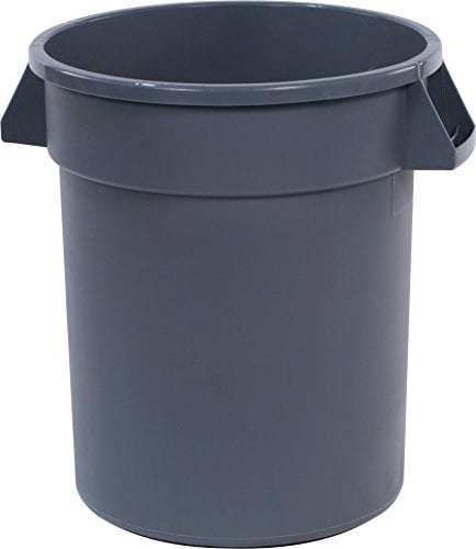 Book Cover CFS 34102023 Bronco Round Waste Container Only, 20 Gallon, Gray