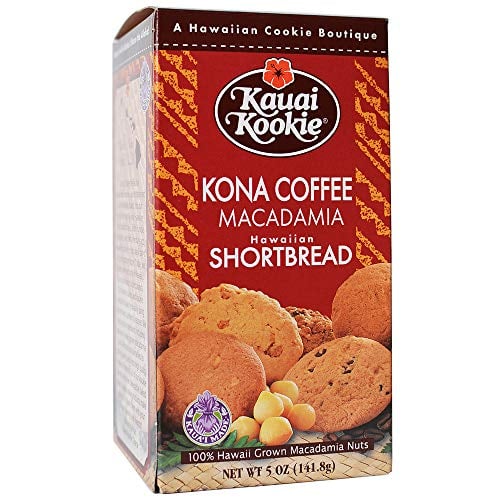 Book Cover Kauai Kookies Kauai Kona Coffee Macadamia, 5 oz.