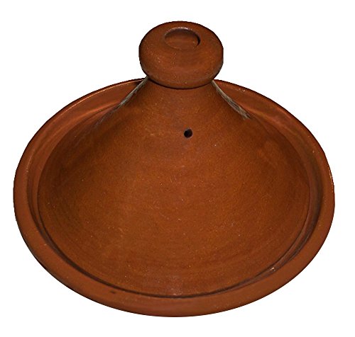 Book Cover Moroccan Cooking Tagine Handmade Lead Free Safe Glazed Large 12 inches Across Traditional