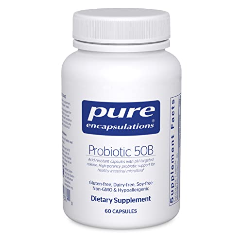 Book Cover Pure Encapsulations Probiotic 50B | Acid-Resistant Probiotic Capsules to Support Intestinal Ecology and Digestive and Immune Health* | 60 Capsules