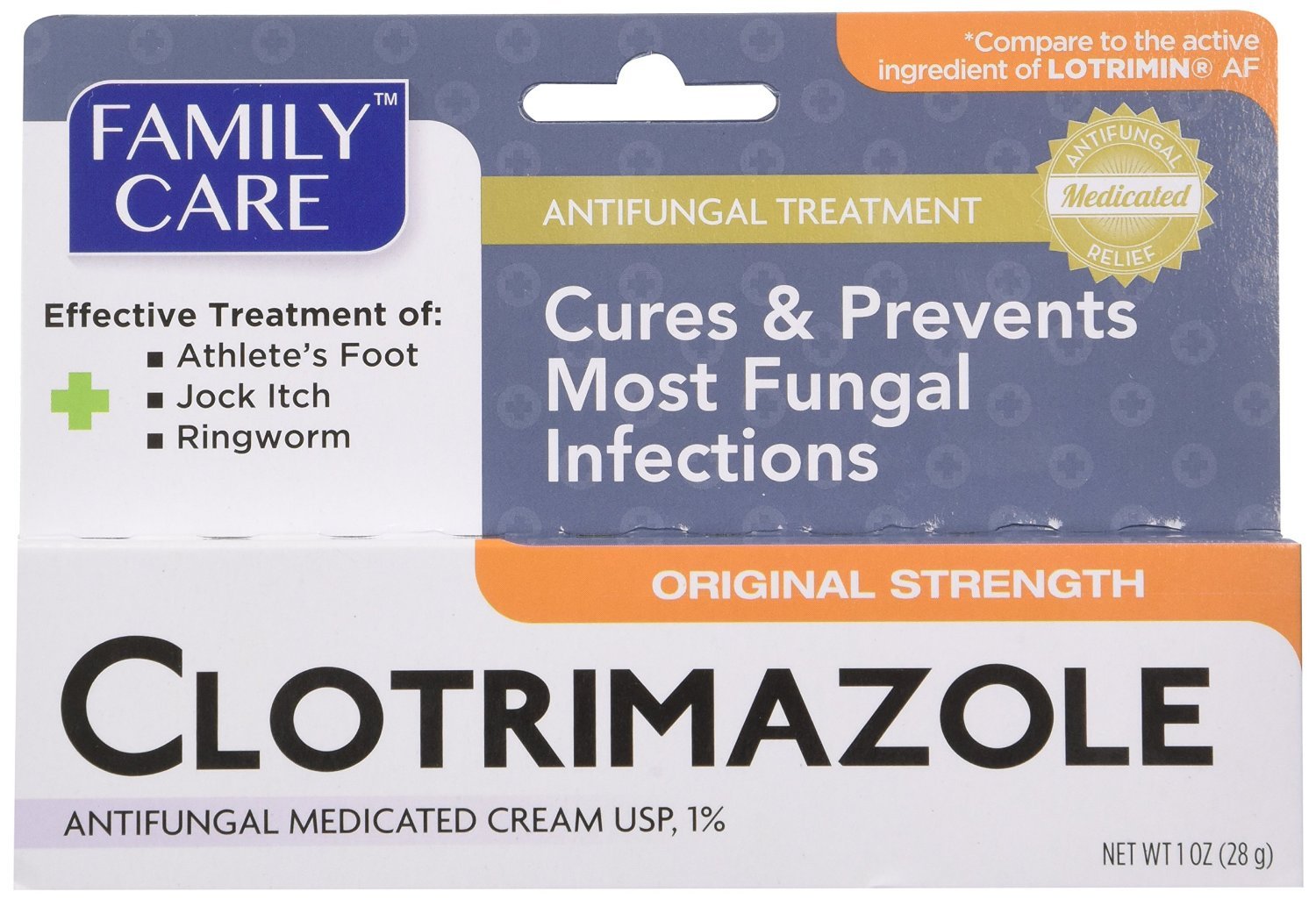 Book Cover Family Care Clotrimazole Anti Fungal Cream, 1% USP Compare to Lotrimin 1oz mhtCXm, Pack of 5