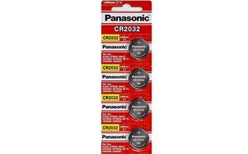 Book Cover Panasonic CR2032Â battery lithium button cell 3Â V, pack of 4