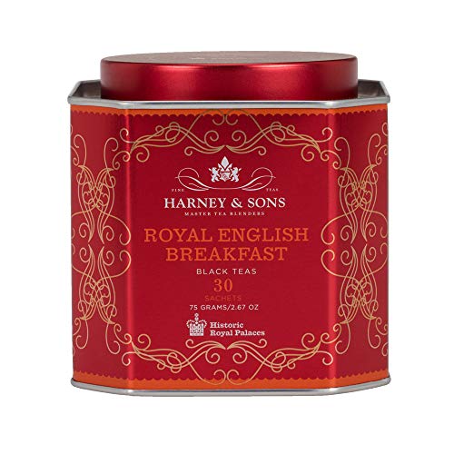 Book Cover Harney & Sons Harney And Sons Royal English Breakfast, Black 30 Sachets Per Tin