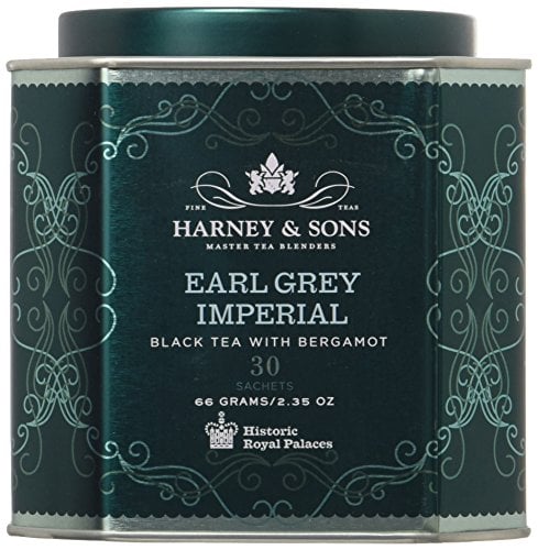 Book Cover Harney & Sons Earl Grey Imperial Tea Tin - Fine Black Tea with Natural Bergamot - 2.35 Ounces, 30 Sachets