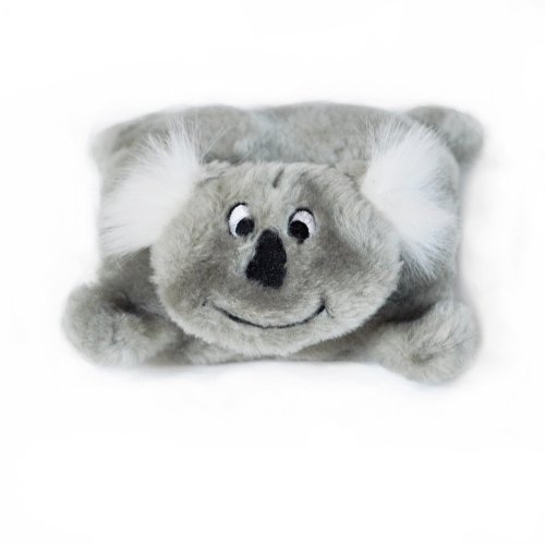 Book Cover ZippyPaws - Squeakie Pads No Stuffing Plush Dog Toy - Koala