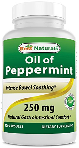 Book Cover Best Naturals Peppermint Oil Bowel Soothing Dietary Supplement, 250 mg, 120 Count