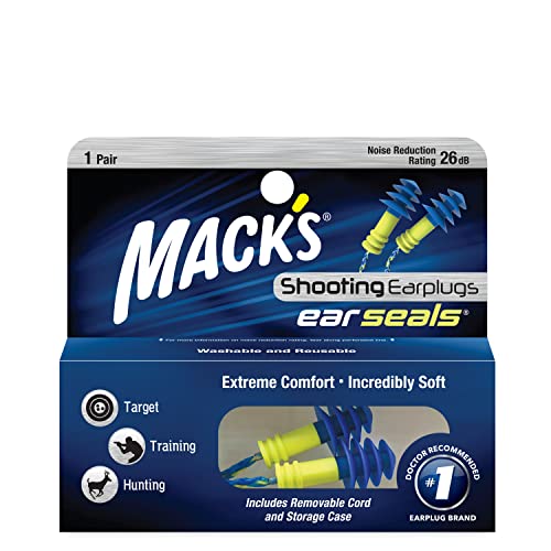 Book Cover Mack's Shooters Ear Seals Ear Plugs, 1 Pair