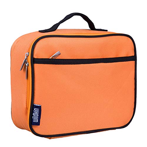 Book Cover Wildkin Kids Insulated Lunch Box Bag for Boys & Girls, Reusable Kids Lunch Box is Perfect for Elementary, Ideal Size for Packing Hot or Cold Snacks for School & Travel Bento Bags (Bengal Orange)