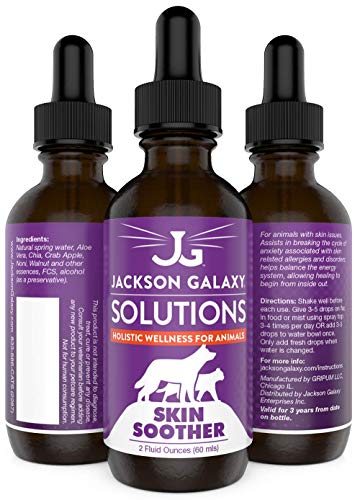 Book Cover Jackson Galaxy: Skin Soother (2 oz.) - Pet Solution - Helps Break Anxiety of Skin Conditions - Can Aid with Skin Issues (Food, Inhalant, & Environmental Allergies) - All-Natural Formula- Reiki Energy