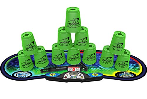 Book Cover Speed Stacks Competitor Sport Stacking Set, Neon Green