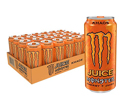 Book Cover Juice Monster Khaos, Energy Drink, 16 Fl Oz (Pack of 24)