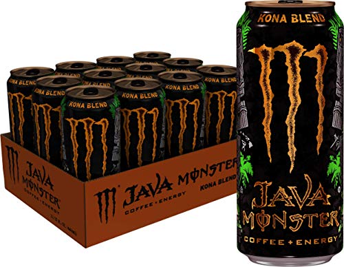 Book Cover Java Monster Kona Blend, Coffee + Energy Drink, 15 Ounce (Pack of 12)