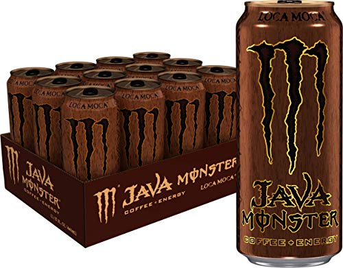 Book Cover Java Monster Loca Moca, Coffee + Energy Drink, 15 Ounce (Pack of 12)