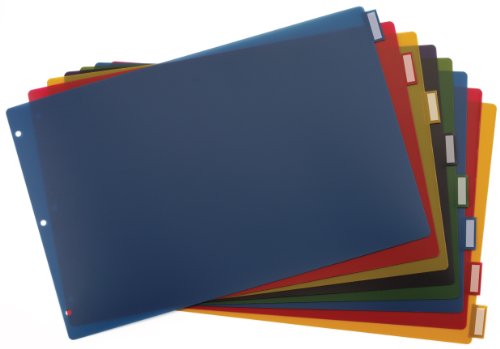 Book Cover Cardinal 8 Tab Binder Dividers for 11 x 17 Inch Binders, Multi-Color (84803)