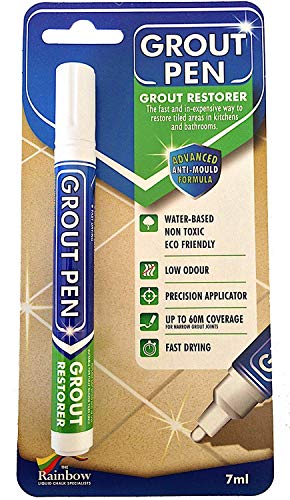 Book Cover Grout Pen White - Ideal to Restore the Look of Tile Grout Lines