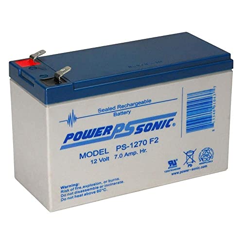 Book Cover Power-Sonic Rechargeable Sealed Lead Acid Battery PS-1270 12V 7.0 AH @ 20-hr. 12V 6.5 AH @ 10-hr