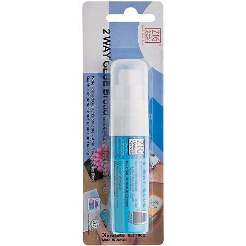 Book Cover Zig MSB30M1P Memory System Two Way Glue Pen, Carded, Jumbo Tip