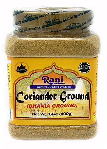 Book Cover Rani Coriander Ground Powder (Indian Dhania) Spice 14oz (400g) PET Jar ~ All Natural, Salt-Free | Vegan | No Colors | Gluten Free Ingredients | NON-GMO | Indian Origin