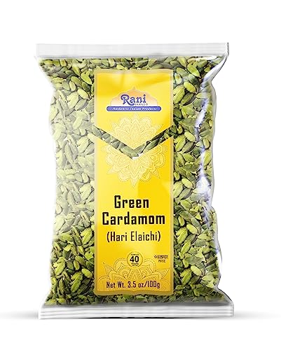 Book Cover Rani Green Cardamom Pods Spice (Hari Elachi) 3.5oz (100g) ~ All Natural | Vegan | Gluten Friendly | NON-GMO | Kosher | Product of India