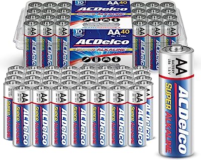 Book Cover ACDelco AA Super Alkaline Batteries, 40-Count