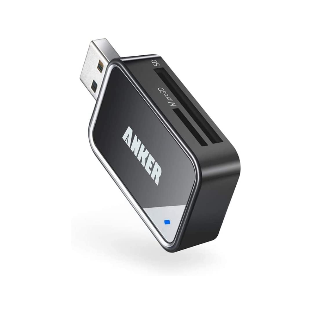 Book Cover Anker 2-in-1 USB 3.0 SD Card Reader for SDXC, SDHC, MMC, RS-MMC, Micro SDXC, Micro SD, Micro SDHC and UHS-I Cards