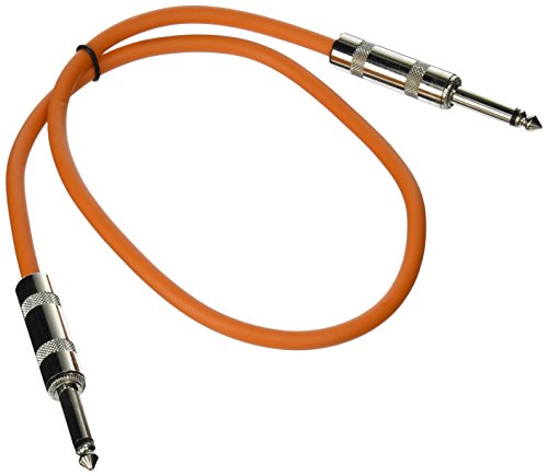 Book Cover Seismic Audio Speakers Guitar Cables, TS Â¼â€ Guitar Cables, Orange, 2 Feet