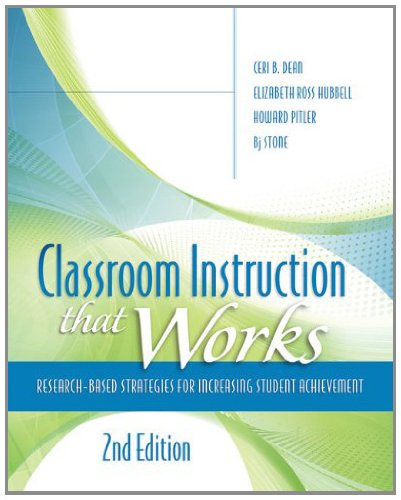 Book Cover Classroom Instruction That Works: Research-Based Strategies for Increasing Student Achievement, 2nd edition