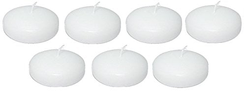 Book Cover D'light Online Large White Floating Candles 3 Inch Bulk Pack for Events, Weddings, Spa, Home Décor, Special Occasions, Cylinder Vases, Centerpieces at Wedding, and Holiday Decorations (Set of 72, White)