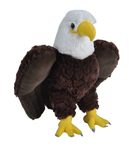 Book Cover Wild Republic Bald Eagle Plush, Stuffed Animal, Plush Toy, Gifts for Kids, Cuddlekins 12 Inches