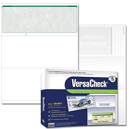 Book Cover VersaCheck Security Business Check Refills: Form #1000 Business Voucher - Green - Classic - 500 Sheets