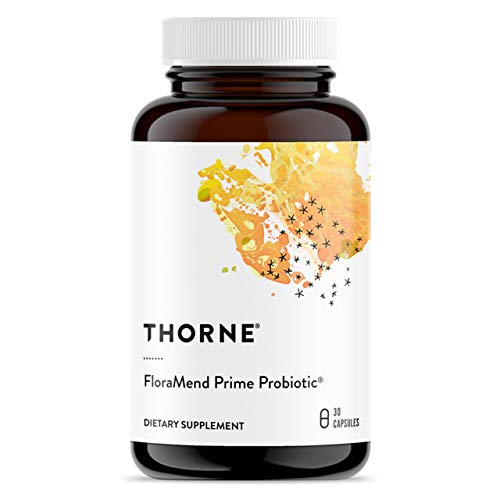 Book Cover Thorne Research - FloraMend Prime Probiotic - Shelf Stable and Stomach Acid-Resistant Probiotic Blend - 30 Capsules