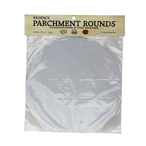 Book Cover Regency Wraps RW Round Parchment Paper, 10-Inch, White, Set of 24