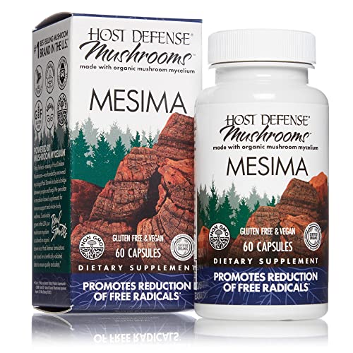 Book Cover Host Defense, Mesima Capsules, Helps Reduce Free Radicals, Mushroom Supplement, 60 Capsules, Unflavored
