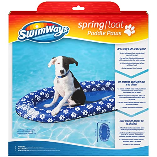 Book Cover SwimWays Paddle Paws Spring Float Dog Raft, Small (0-65 lbs.)