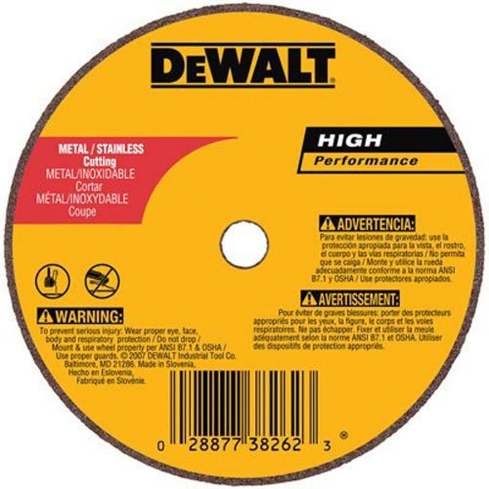 Book Cover DEWALT DWA4510 Metal Grinding Wheel, 4-Inch x 1/8-Inch x 5/8-Inch