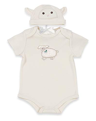Book Cover Bearington Baby Lamby, Onesie and Hat Set, (0-6 Months)