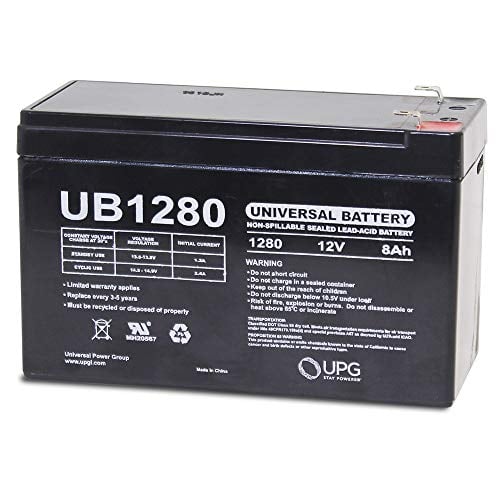 Book Cover Universal - UB1280 12V 8AH Sealed Lead Acid Battery F1 .187 TT