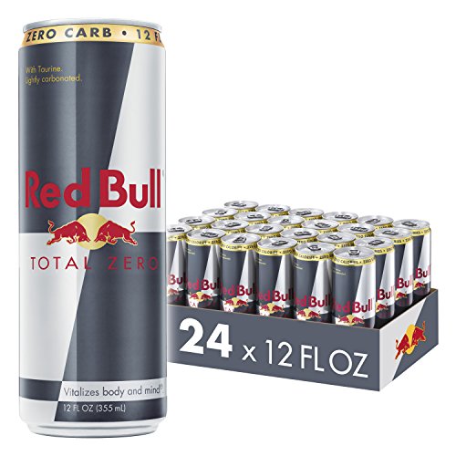 Book Cover Red Bull Energy Drink, Total Zero, 24 Pack of 12 Fl Oz