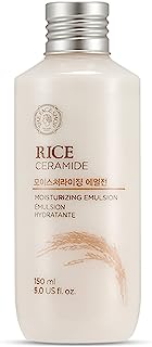 Book Cover The Face Shop Rice Ceramide Moisturizing Emulsion | Gentle Emulsion for Skin Brightening Protective Barrier | Facial Hydrating Lotion | Deep Nourish for Soft & Supple Skin, 5.0 Fl Oz