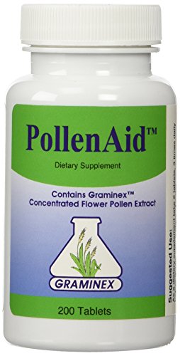 Book Cover Graminex Pollenaid - Natural Dietary Supplement Concentrated Flower Pollen Extract - Wellness and Health Support for Prostate, Liver, Urinary Tract - Aids in Menopause Symptoms | 200 Tablets, Non-GMO