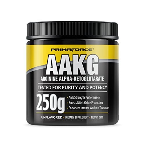 Book Cover PrimaForce AAKG Powder Supplement,  250 Grams - Aids Strength Performance / Boosts Nitric Oxide Production / Enhances Intense Workout Tolerance