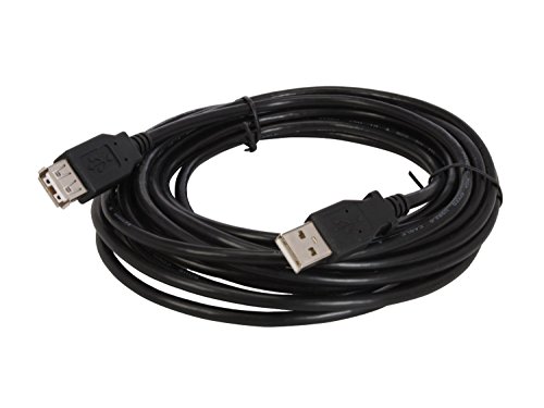 Book Cover Nippon Labs USB-15-MF-BK 15-Feet USB 2.0 M/F Extension Cable, Black