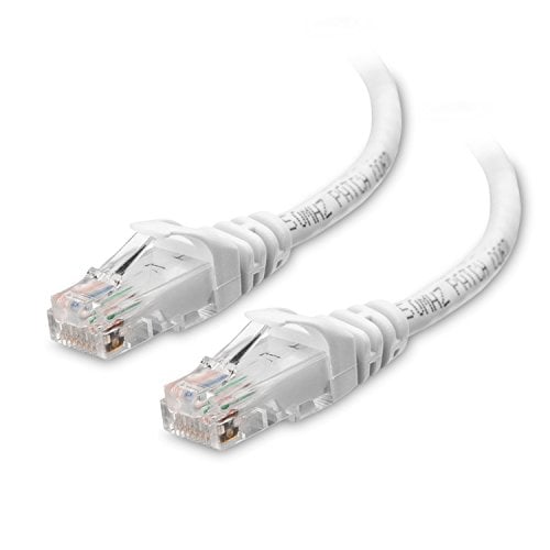 Book Cover Cable Matters Snagless Cat6 Ethernet Cable (Cat6 Cable, Cat 6 Cable) in White 25 Feet