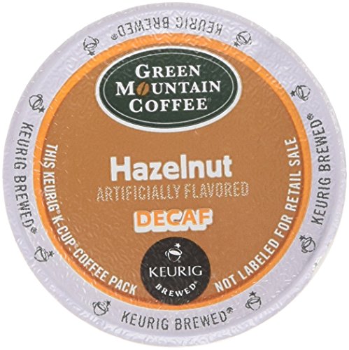 Book Cover Green Mountain Coffee Hazelnut Decaf, Light Roasted, K-Cup Portion Pack for Keurig K-Cup Brewers (Pack of 48)